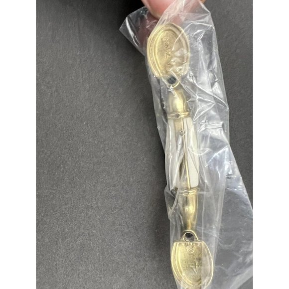 Set of 8 Amerock Handle Pull Floral Allison 245FWP Polished Brass White 3" - Picture 6 of 7